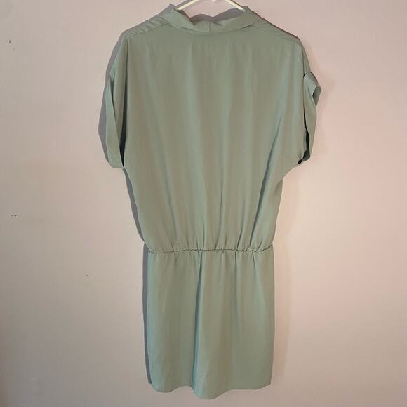 Amanda Uprichard Light Blue Short V-Neck Hera Mini Dress Women's size Medium - Picture 6 of 8